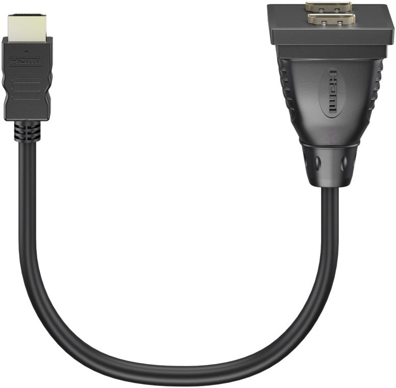 Goobay HDMI™ cable adapter, gold-plated 0.1 m