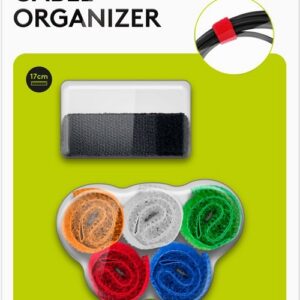 Goobay Cable Management Set with Hook-and-Loop Fastener