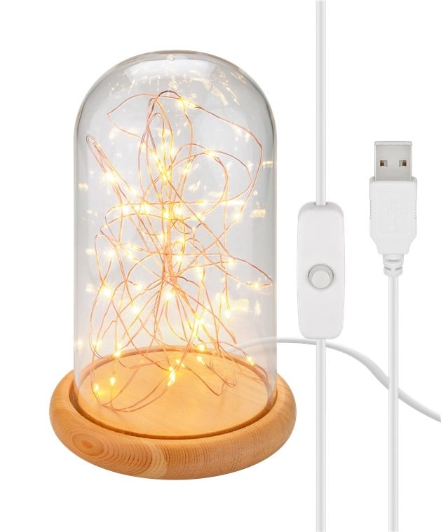 Goobay Glass Bell with Micro LED Light Chain