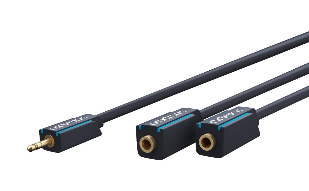 Clicktronic 3.5 mm AUX Adapter Cable, Stereo 0.1 m