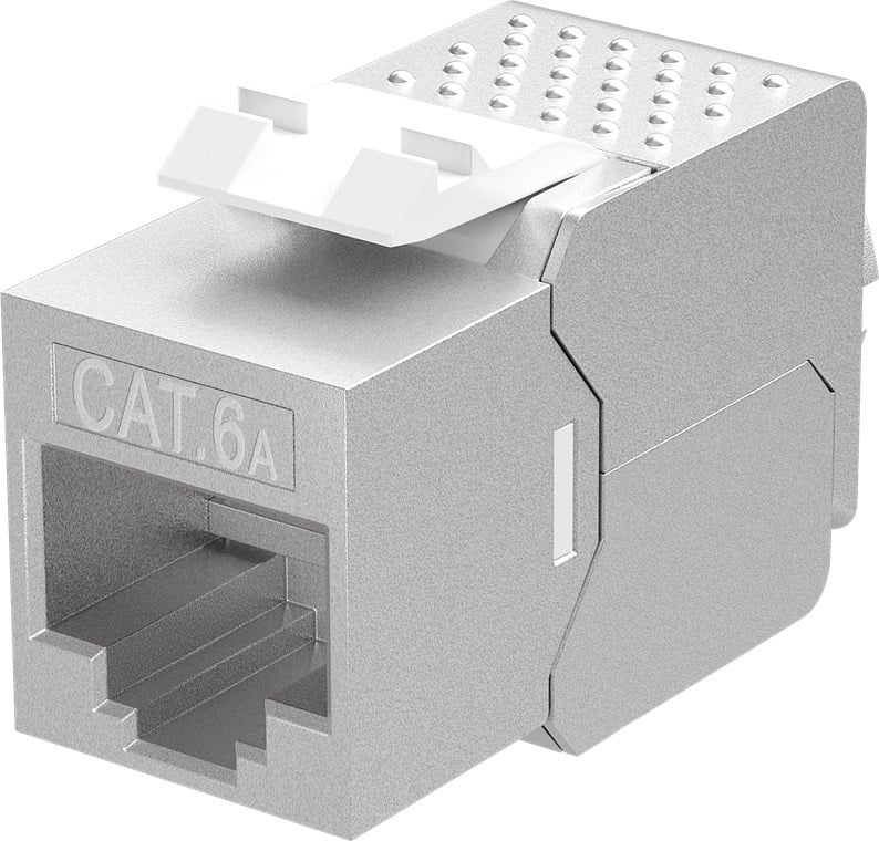 Goobay Keystone Module RJ45 CAT 6A, STP, Slim-Line
