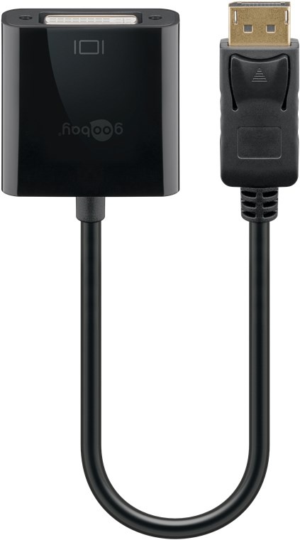 Goobay DisplayPort™/DVI-D Adapter Cable 1.2, nickel-plated 0.15 m