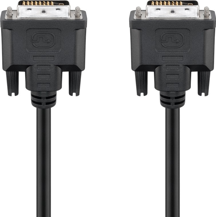 Goobay DVI-D Full HD Cable Dual Link, nickel 1.8 m