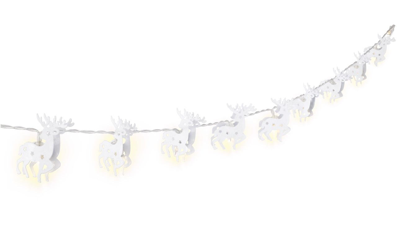 Goobay String Light "Reindeer" with 10 LEDs, White