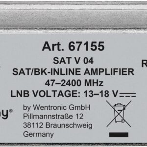Goobay SAT/BK Inline Amplifier 47 MHz - 2400 MHz