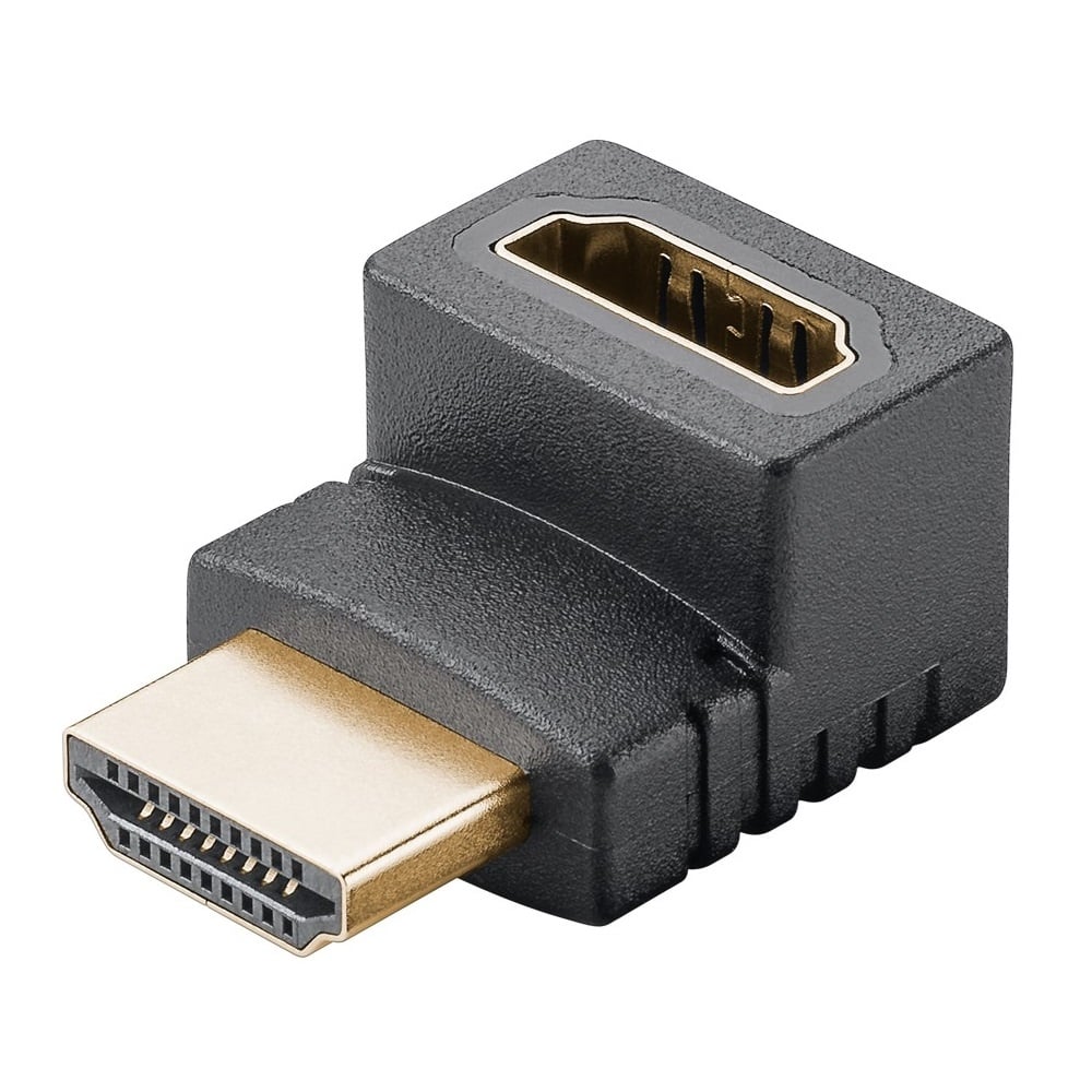 Haakse HDMI adapter naar boven | HDMI2.1 (8K 60Hz + HDR)