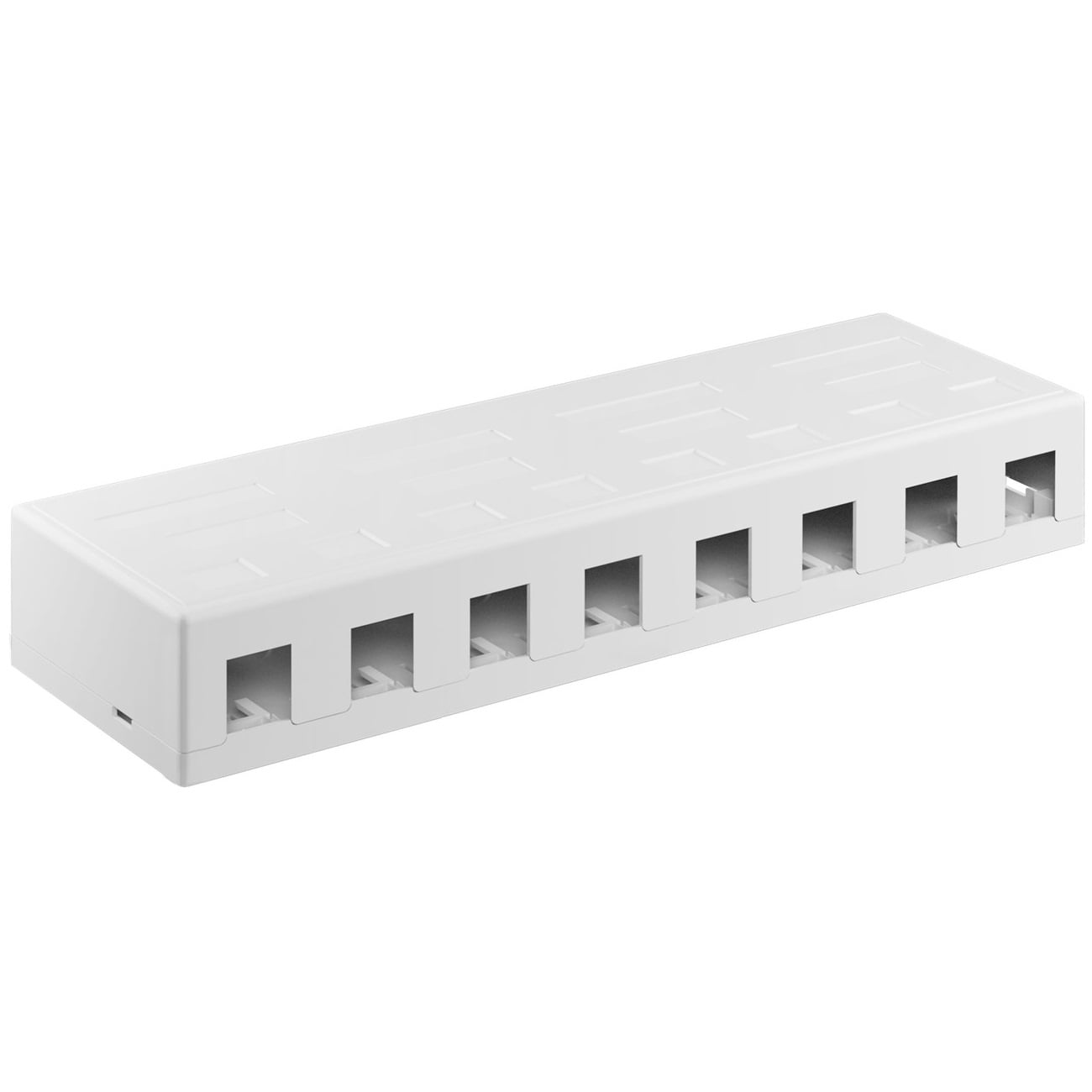 Uitvoerdoos | voor 8 Keystone modules | wit