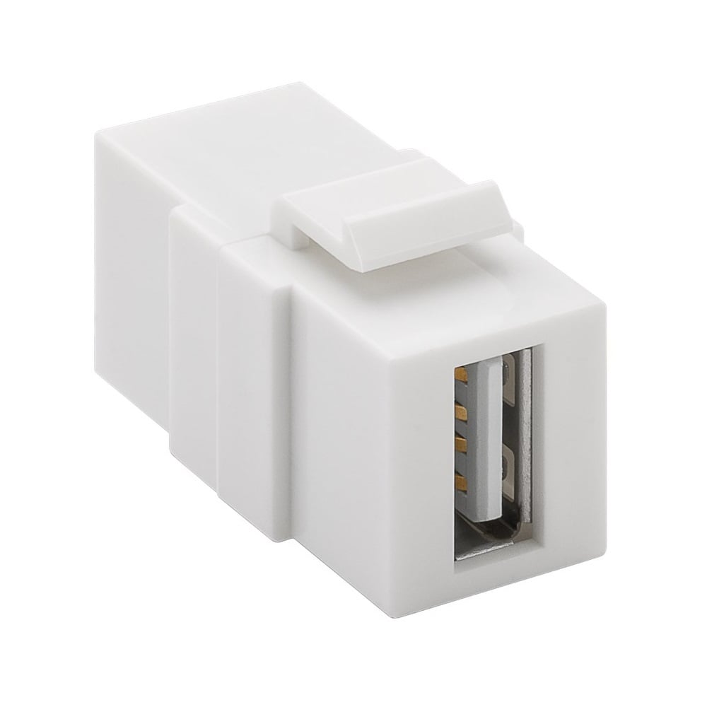 USB-A Keystone module | verticaal | USB2.0 | wit