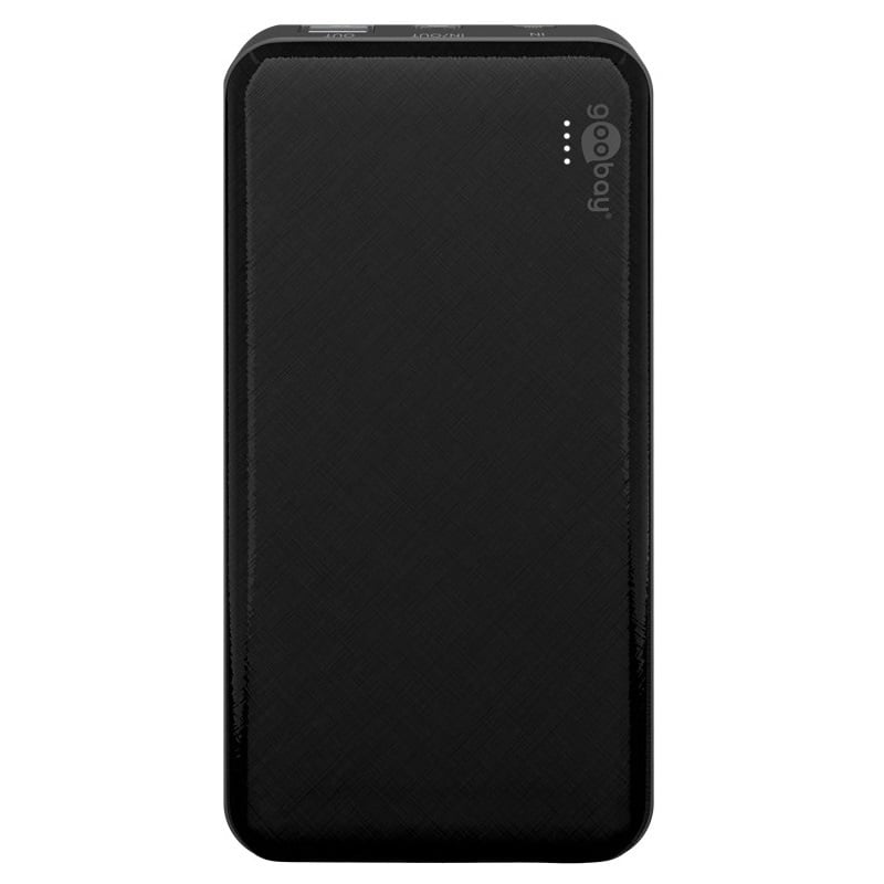 Goobay slimline powerbank | USB-A/USB-C | 10.000 mAh | zwart