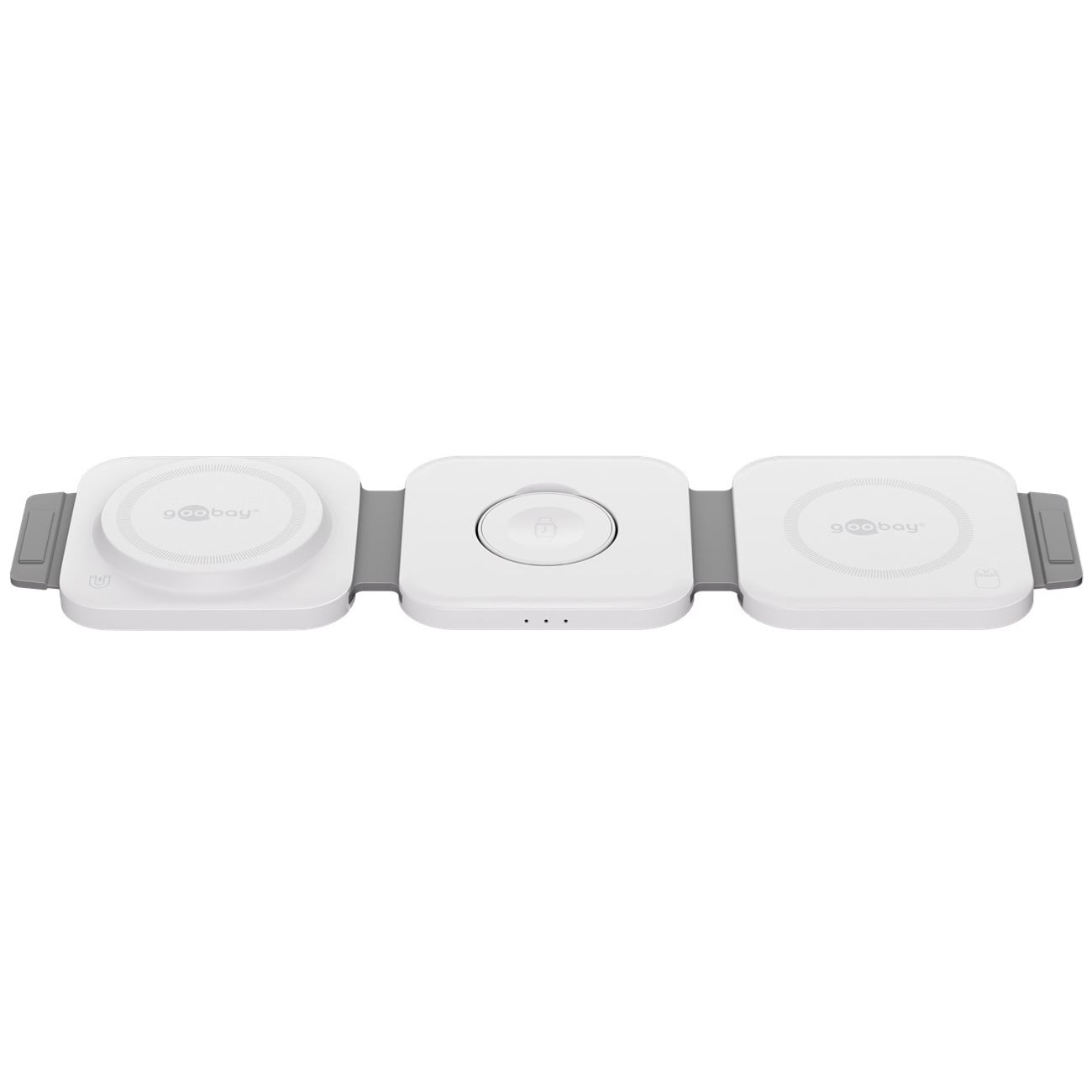 Goobay 3-in-1 draadloze Qi lader | 15W + 5W + 2,5W
