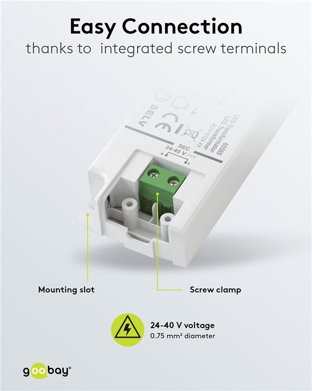 Goobay LED-transformator | 24-40V DC | 12-20W | IP20 - Afbeelding 5