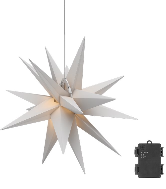 Goobay LED Christmas Star 3D, Ø 56 cm, battery-operated