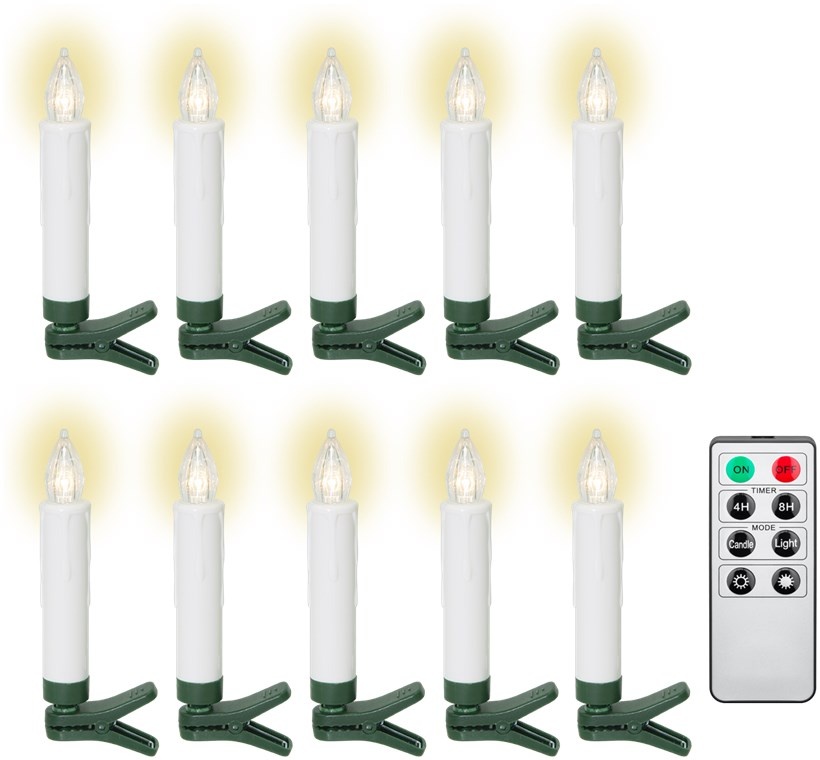 Goobay 10 Wireless LED Christmas Tree Candles