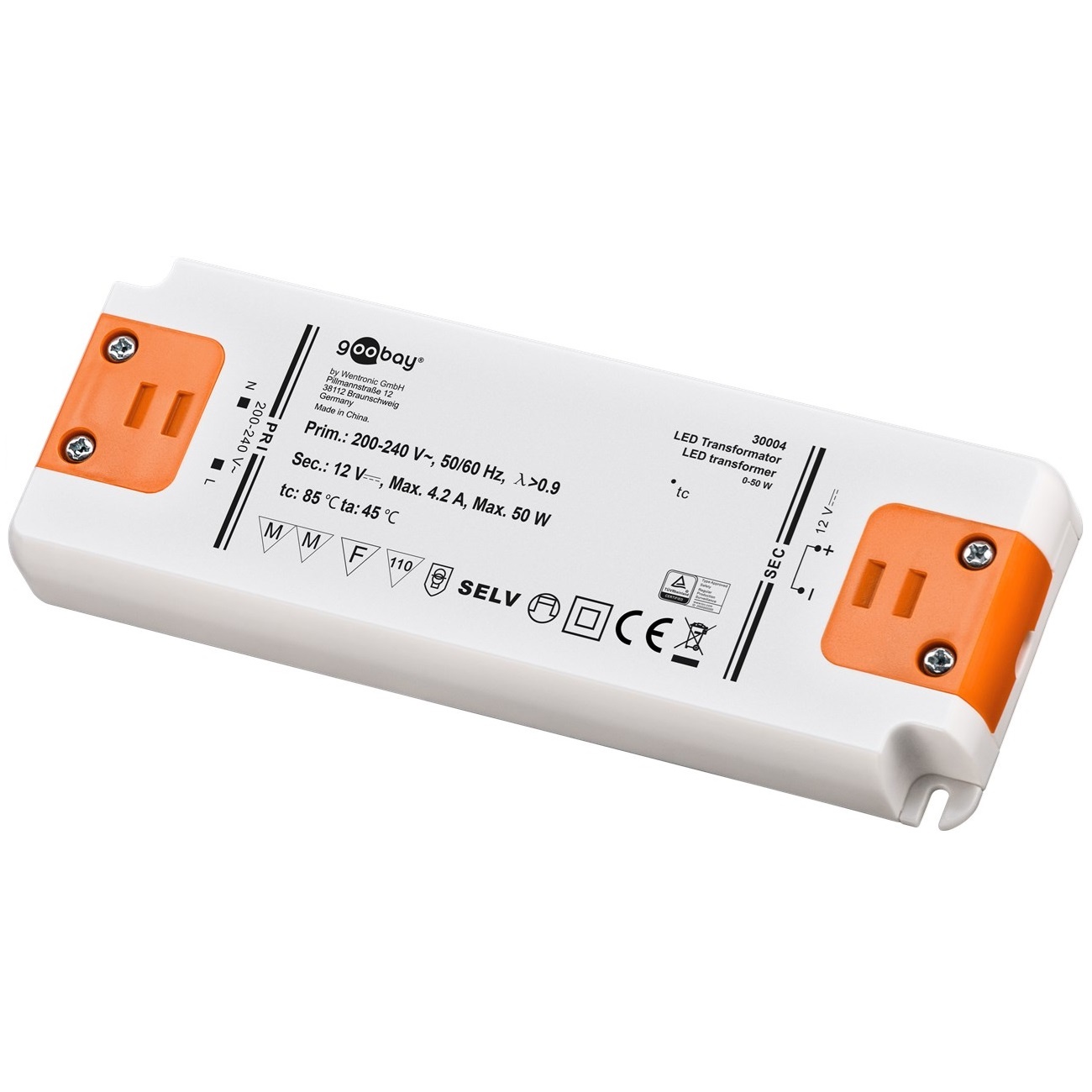 Goobay LED-transformator | 12V DC | 50W | IP20