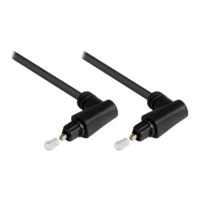 Goobay Digitale optische Toslink audio kabel met haakse connectoren en draaibare kop - 4mm / zwart (meerdere lengtes)