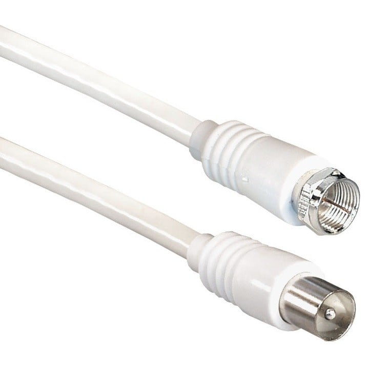 F (m) - Coax IEC (m) coaxkabel / wit -