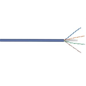 Goobay U/UTP CAT6a 10 Gigabit netwerkkabel met vaste aders - AWG23 - LSZH / blauw (meerdere lengtes)