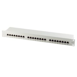 Goobay 19 inch patchpaneel | 24x RJ45 | CAT6 | STP | 1U | (meerdere kleuren)
