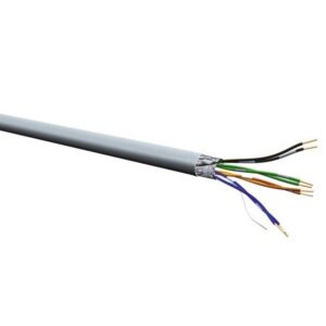 Goobay F/UTP CAT5e Gigabit netwerkkabel met vaste aders - LSZH / grijs (meerdere lengtes)