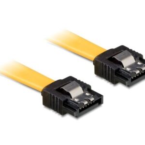 Goobay SATA datakabel - plat - SATA600 - 6 Gbit/s / geel (meerdere lengtes)