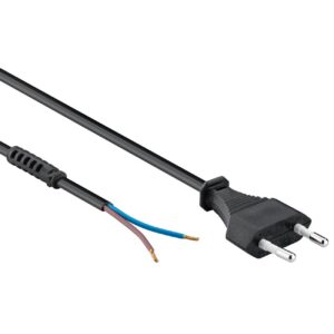 Goobay CEE 7/16 - 2-aderig open eind stroomkabel met trekontlasting - 2x 0,75mm / (meerdere kleuren)