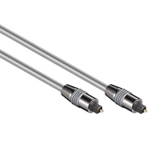 Goobay Digitale optische Toslink audio kabel - 6mm / zilver (meerdere lengtes)