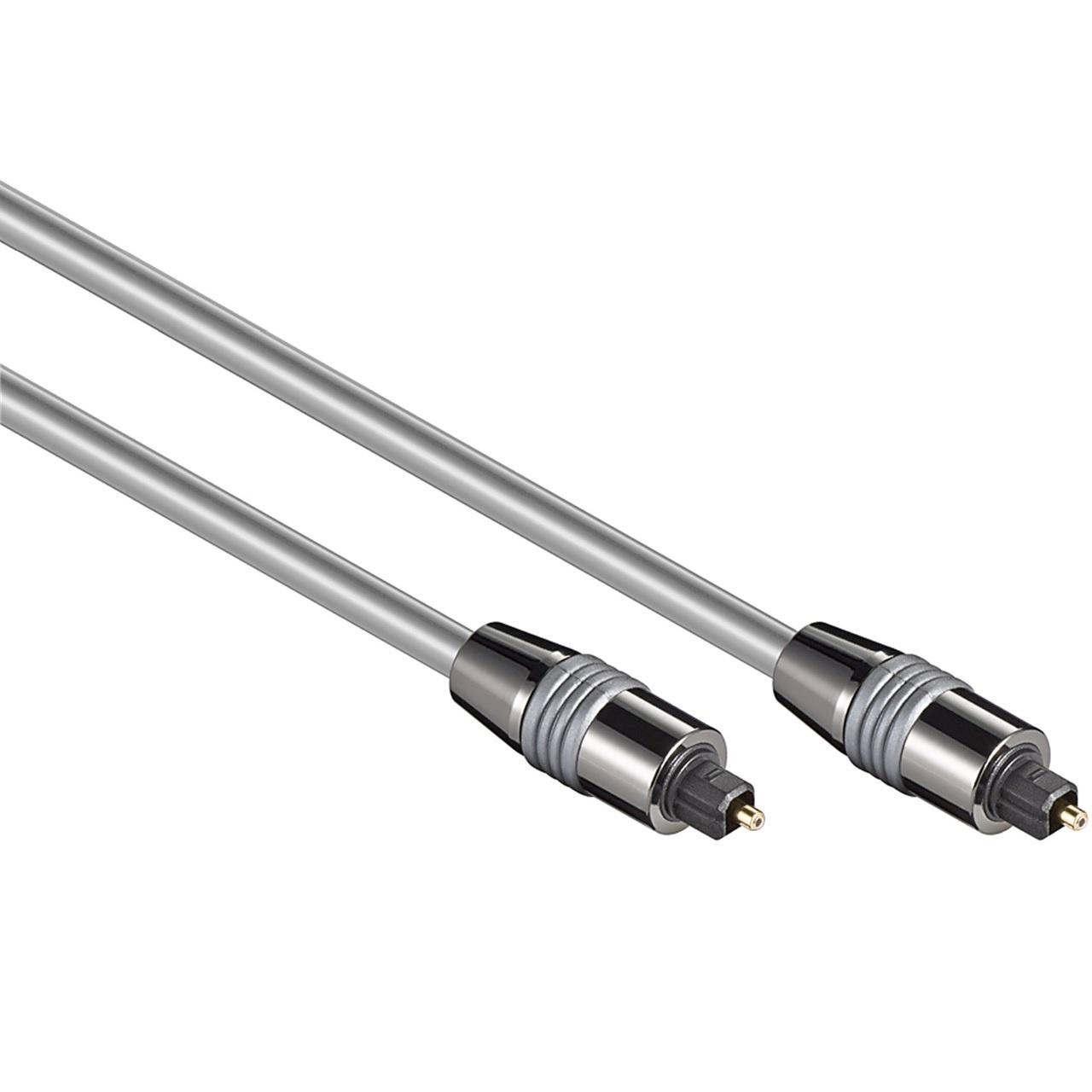 Goobay Digitale optische Toslink audio kabel - 6mm / zilver (meerdere lengtes)