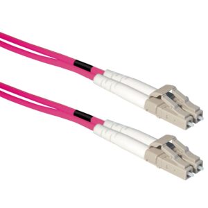 Goobay LC/UPC Duplex optical fiber kabel | OM4 | LSZH | | paars (meerdere lengtes)