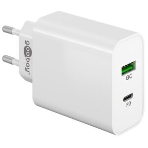 Goobay thuislader met 1 USB-C PD en 1 USB-A QC poort - 45W / (meerdere kleuren)