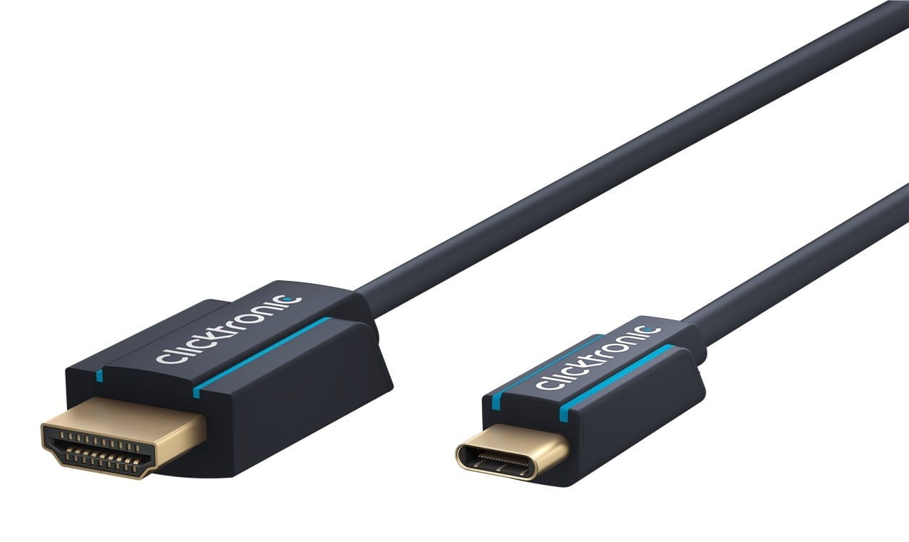 Clicktronic USB-C™ to HDMI™ Adapter Cable 1 m