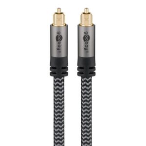 Goobay Plus digitale optische Toslink kabel | zwart (meerdere lengtes)
