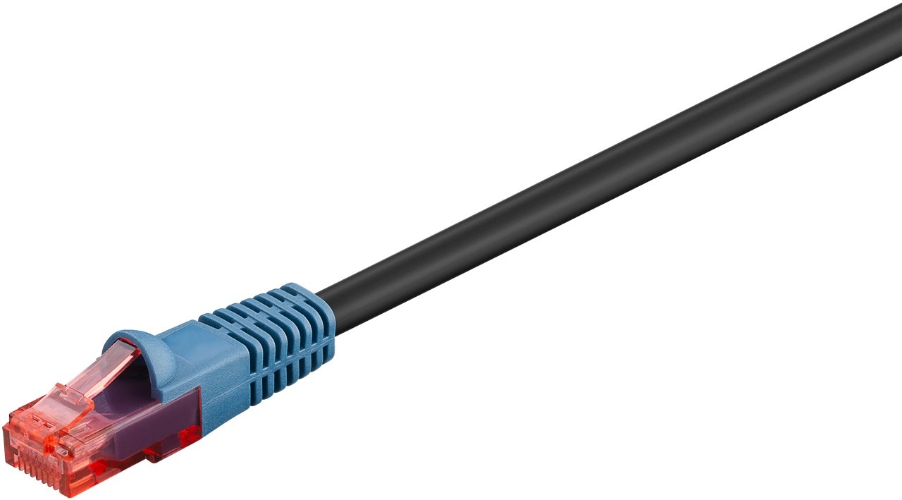 Goobay CAT 6 Outdoor Patch Cable, U/UTP, black 10 m