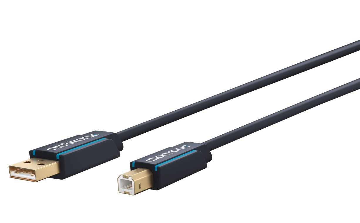 Clicktronic USB-A to USB-B 2.0 Adapter Cable 1.8 m