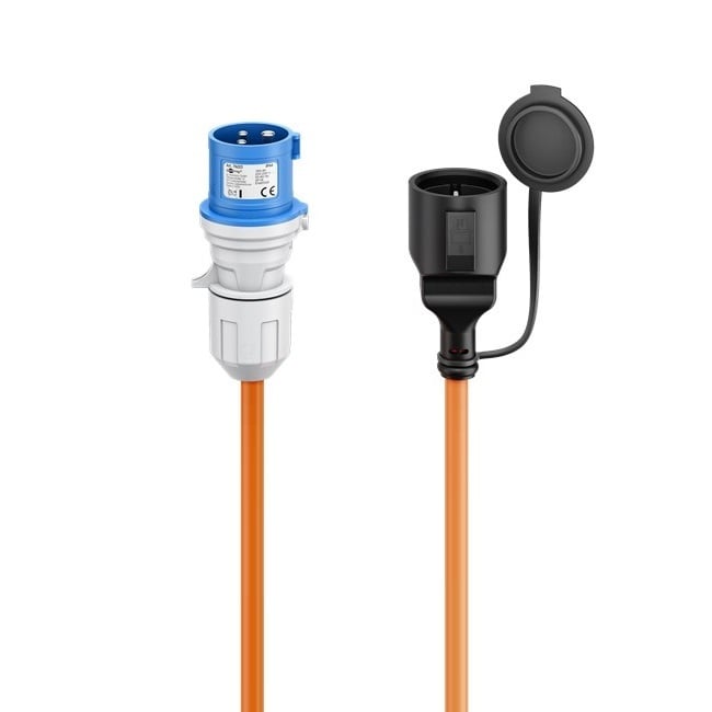 Camping stroomkabel | CEE 3-pins 230V/16A - CEE 7/3 | 3x 2,50mm | IP44