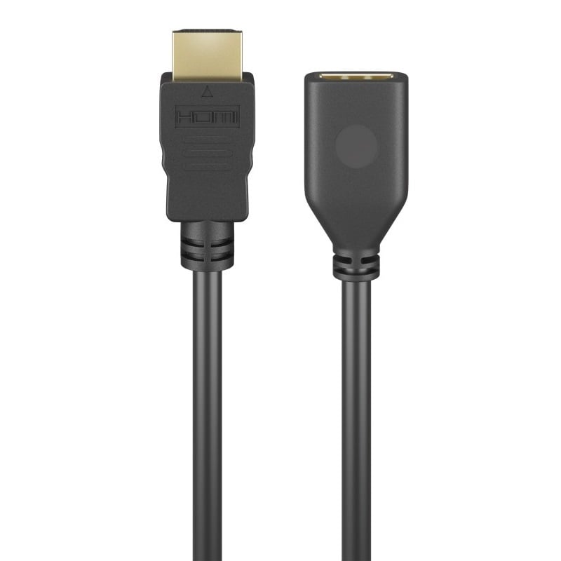 HDMI verlengkabel | HDMI2.1 (8K 60Hz + HDR) | koper | zwart