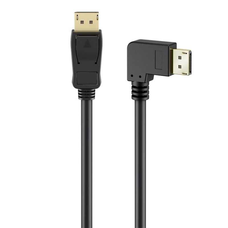 DisplayPort kabel | haaks/rechts | DP2.1a (10K 60Hz) | UHBR13.5 (54Gbit/s)