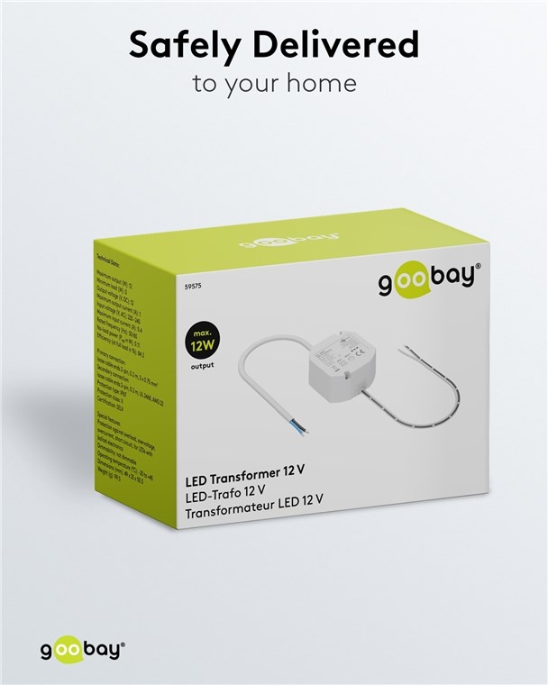 Goobay LED-transformator | 12V DC | 12W | IP67 - Afbeelding 8