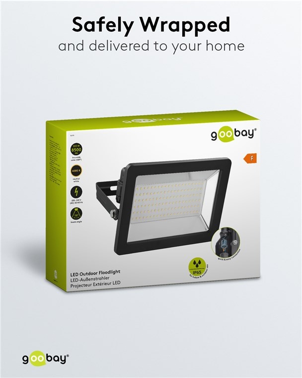 Goobay LED-schijnwerper voor buiten | 100W | IP65 | zwart - Afbeelding 8