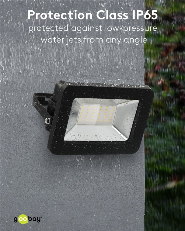 Goobay LED-schijnwerper voor buiten | 30W | IP65 | zwart - Afbeelding 7