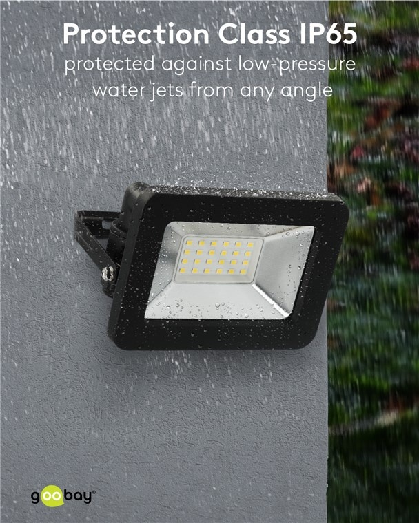 Goobay LED-schijnwerper voor buiten | 20W | IP65 | zwart - Afbeelding 7