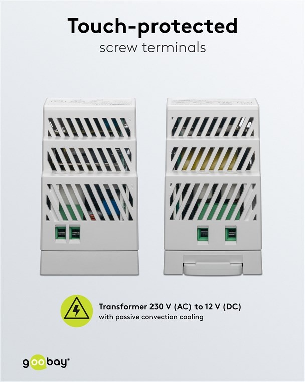 Goobay LED-transformator voor DIN-rail | 12V DC | 30W | IP20 - Afbeelding 7