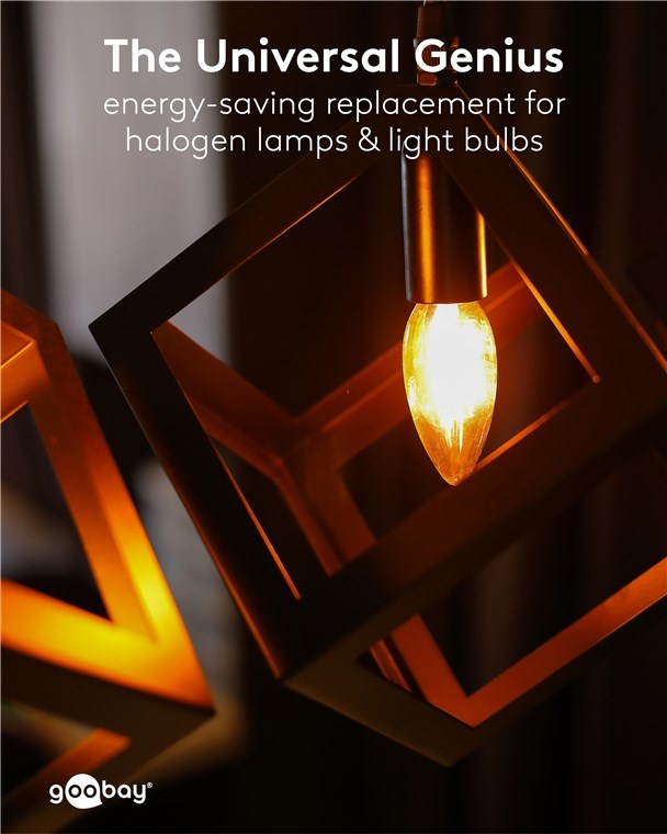 Goobay LED-filamentlamp | warm wit | E14 | C35 | 4W - Afbeelding 7