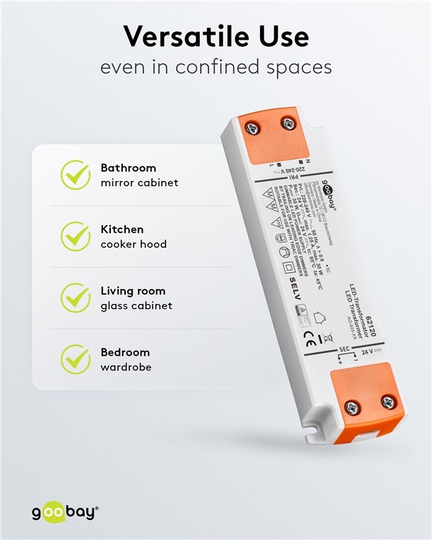 Goobay LED-transformator | dimbaar | 24V DC | 5-30W | IP20 - Afbeelding 6