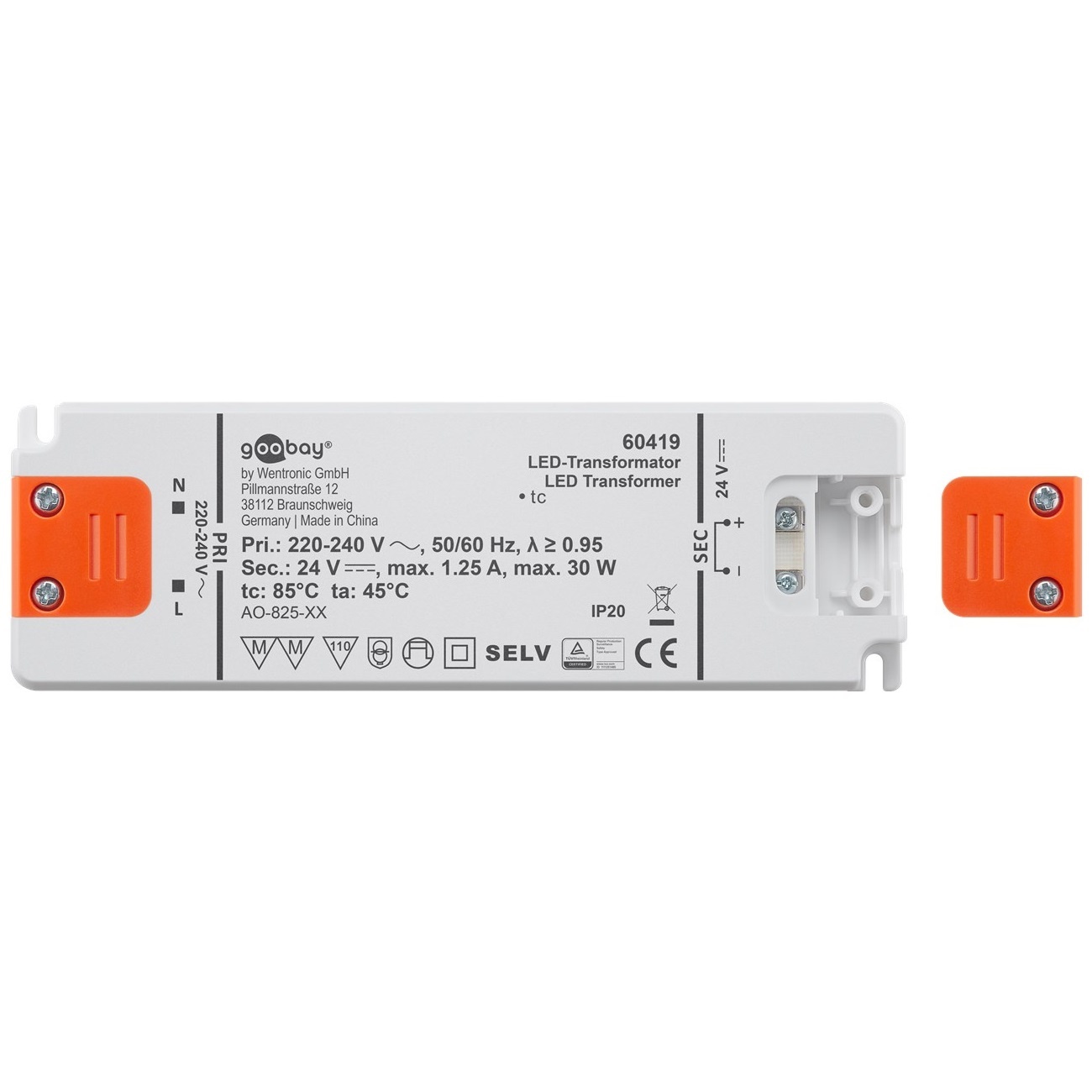 Goobay LED-transformator | 24V DC | 30W | IP20 - Afbeelding 2