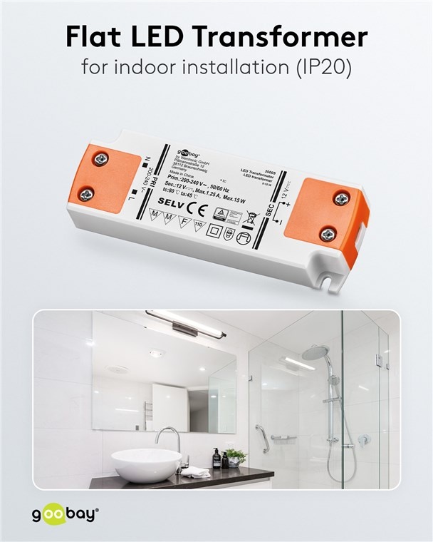 Goobay LED-transformator | 12V DC | 15W | IP20 - Afbeelding 6