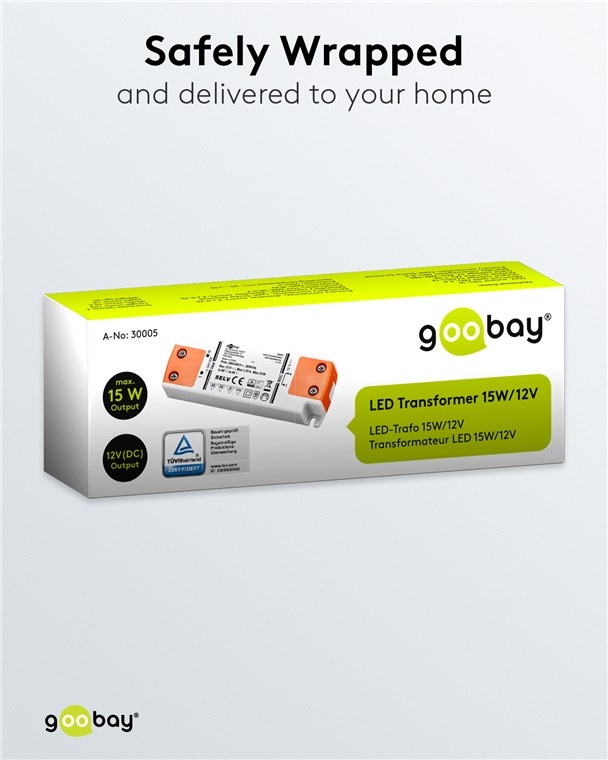 Goobay LED-transformator | 12V DC | 15W | IP20 - Afbeelding 9