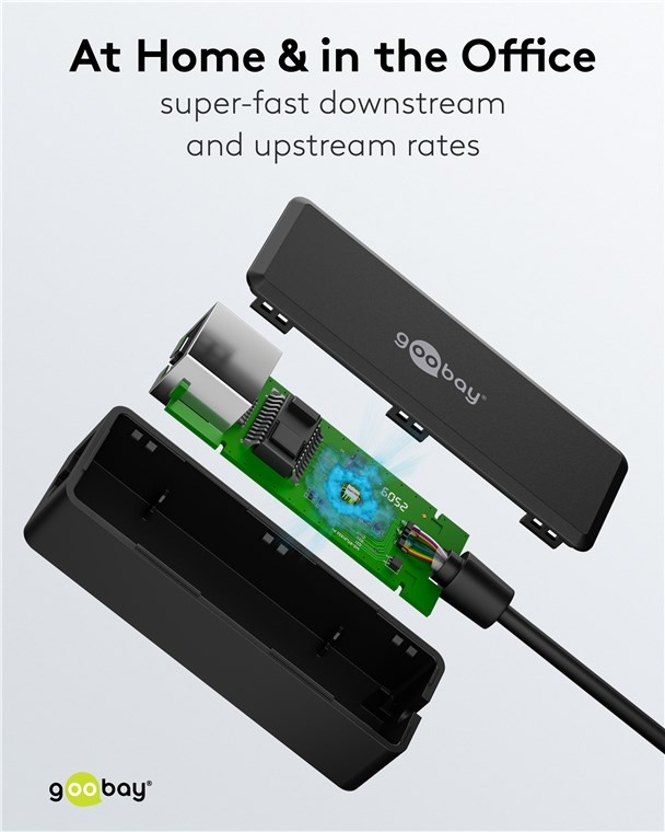 Goobay USB-C naar RJ45 LAN adapter | USB3.0 | CAT6 | zwart | 0,10 meter - Afbeelding 8