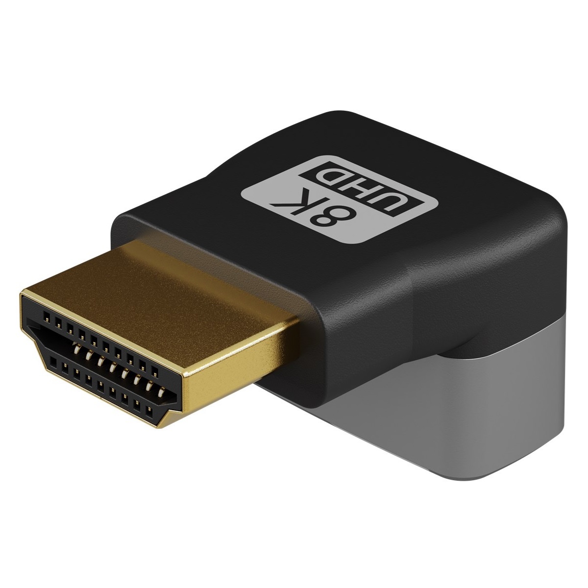 Goobay Plus HDMI adapter | haaks/beneden | HDMI2.1 (8K 60Hz + HDR) - Afbeelding 2