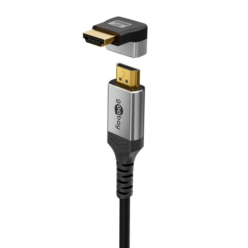 Goobay Plus HDMI adapter | haaks/beneden | HDMI2.1 (8K 60Hz + HDR) - Afbeelding 3