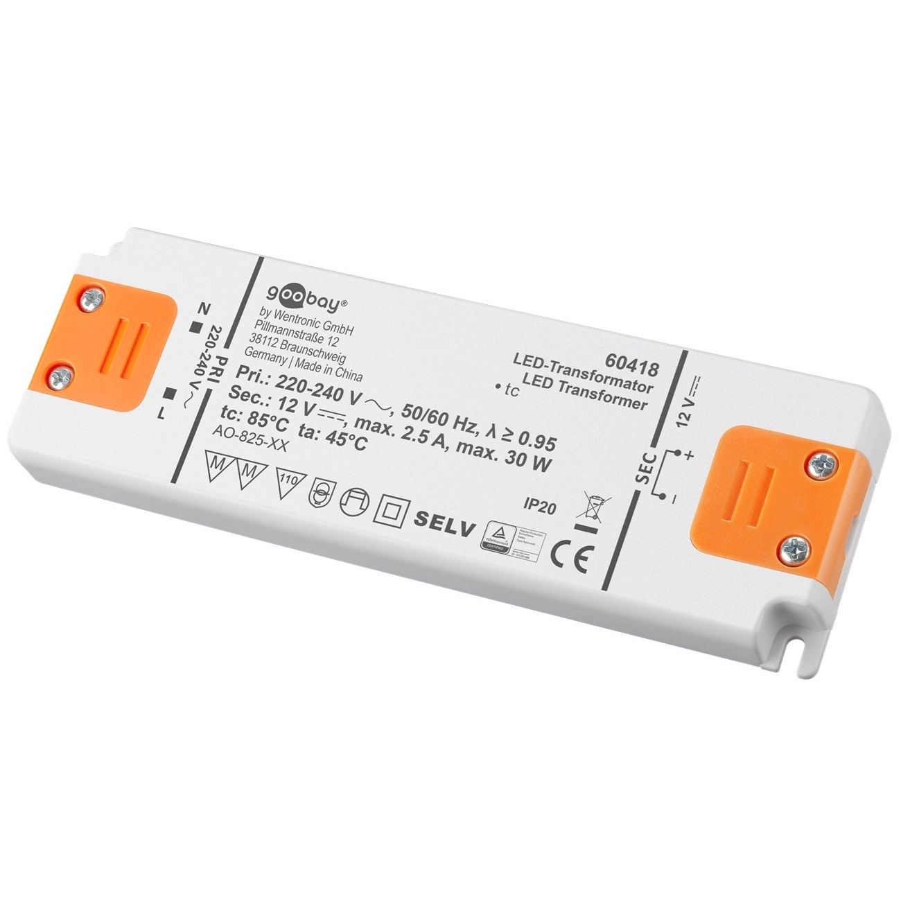 Goobay LED-transformator | 12V DC | 30W | IP20